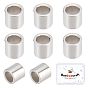 50Pcs 925 Sterling Silver Spacer Beads, Tube