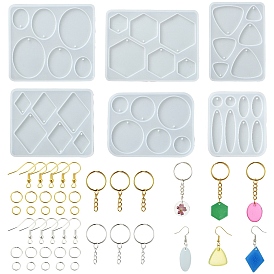 Силиконовые формы для шестигранных, ромбических, треугольных и овальных подвесок своими руками для изготовления сережек своими руками