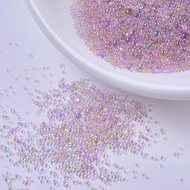 Cuentas de burbujas, bricolaje 3 d clavo de la decoración del arte mini granos de cristal, diminutas cuentas de uñas caviar