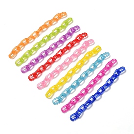 Handgemachte nachgemachte Gelee Acryl Kabelketten, für Schmuck machen, ungeschweißte, ellipsenförmige