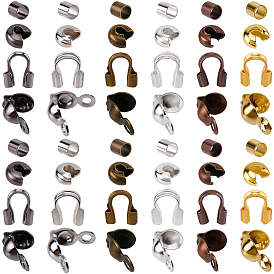 DIY Findings Kits, including Iron Crimp Beads and Bead Tips, Brass Crimp Beads and Wire Guardian