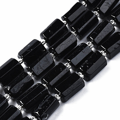 Натуральный турмалин бисер нитей, с бисером, граненые колонки