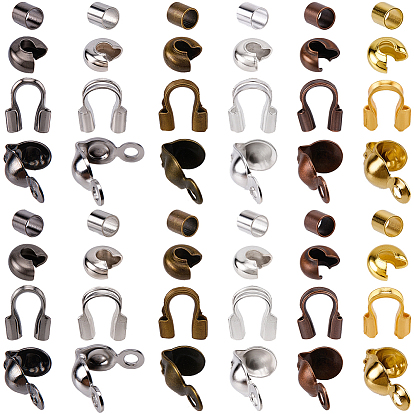 DIY Findings Kits, including Iron Crimp Beads and Bead Tips, Brass Crimp Beads and Wire Guardian