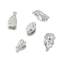 Brass Rhinestone Ice Pick Pinch Bails
, Long-Lasting Plated, Rack Plating, Lead Free & Cadmium Free