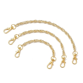 3 шт. 3 размеры латунный канат цепь сумка удлинительные цепи, с сплава шарнирного когтя омара застежками