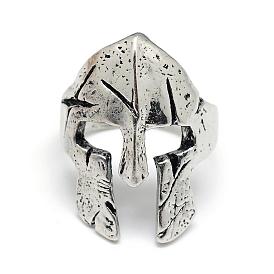 Adjustable Alloy Cuff Finger Rings, Mask, Size 9