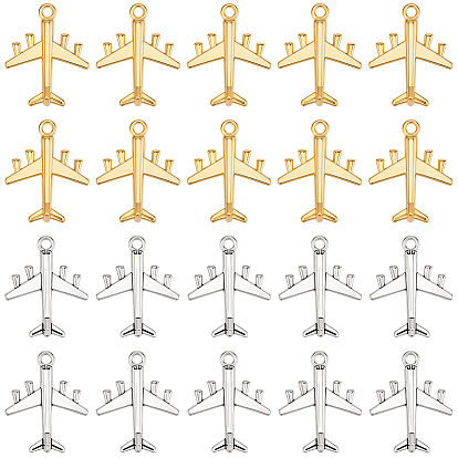 60 шт 2 цвета подвески из сплава в тибетском стиле, самолет