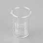 Стеклянный стакан мерный стаканчик, с градуированными измерениями, для лаборатории