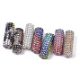 Plastic Beads, with Crystal Rhinestone and Seed Beads, Column