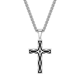 Stainless Steel Pendant Necklaces, Cross