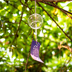 Birthday gift and wind glass zodiac wind chime small commodity hanging decoration creative night market attraction decoration