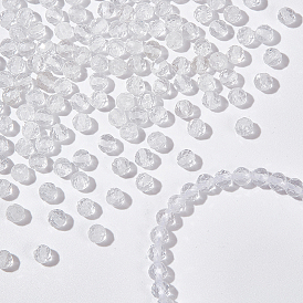 2 нити из натурального кварцевого хрусталя бусины нити, бусины из горного хрусталя, граненые, круглые