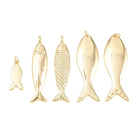 Латунные подвески, без кадмия и без свинца, долговечный, стойки покрытие, рыбы прелести