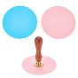 4Pcs 2 Colors Silicone Cup Mat, Flat Round