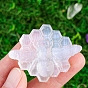 Natural Crystal Original Stone, Nitrite Gypsum Stone, Carving Creative Carved Bees Tabletop Home Decoration