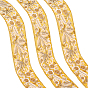 5Yards Polyester Lace Ribbon, Floral Embroidered Mesh Sewing Trim, for Garment Accessories