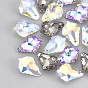 K9 Glass Rhinestone Pendants, Maple Leaf