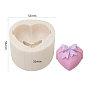 Heart with Bowknot DIY Silicone Molds, Fondant Molds, for Ice, Chocolate, Candy, UV Resin & Epoxy Resin Craft Making