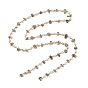 304 Stainless Steel & Natural Freshwater Shell Beaded Link Chains