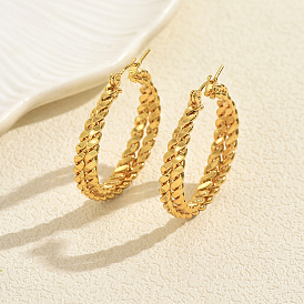 Серьги-кольца из нержавеющей стали