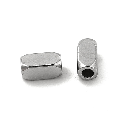 304 Stainless Steel Cuboid Beads