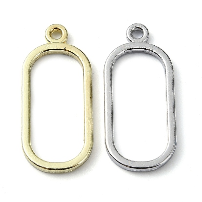 Crémaillère pendentifs en alliage placage, ovale