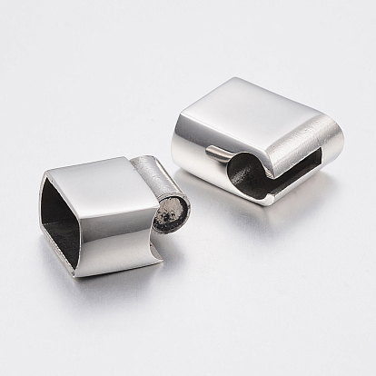 Wholesale 304 Stainless Steel Magnetic Clasps with Glue-in Ends 