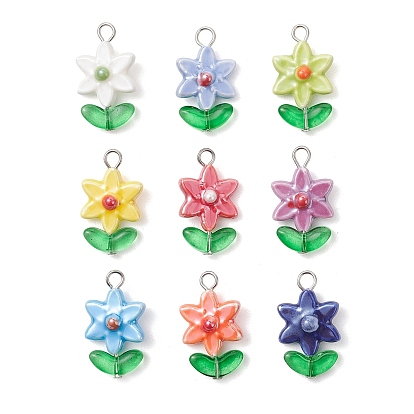 Подвески ручной работы из фарфора и стекла, 