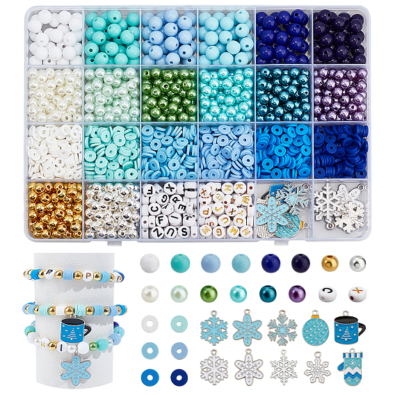 Наборы для изготовления ювелирных изделий своими руками, включая акриловые бусины и подвески из эмалевого сплава