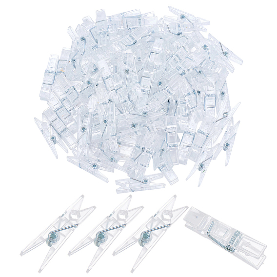 Пластиковые фотозажимы ps, бумажные прищепки, зажимы для поделок, с железной фурнитурой