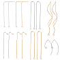 Brass Stud Earring Findings, Ear Threads