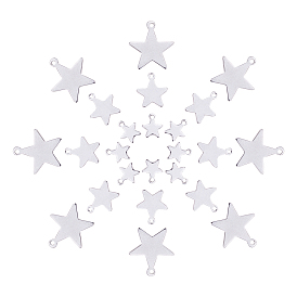 304 прелести нержавеющей стали, звезды кулоны