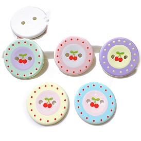 Plastic Cabochons, Cherry Buttons