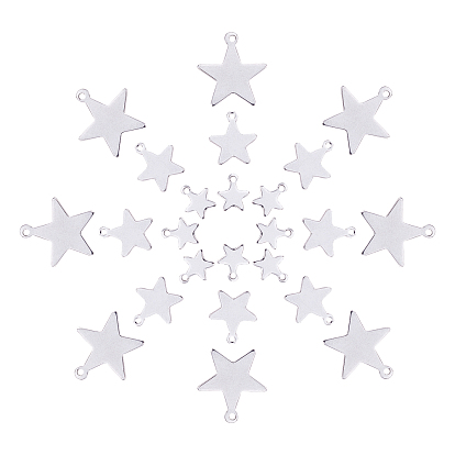 304 прелести нержавеющей стали, звезды кулоны