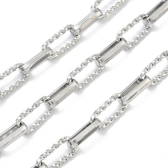 Ручная работа 304 цепочки из нержавеющей стали в форме прямоугольника, несварные, с катушкой