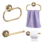 Oval Brass Towel Holders, Toilet Paper Holder