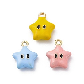 Сплав эмали прелести, звезда очарование, золотые