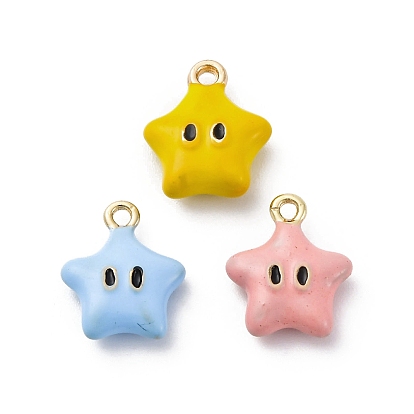 Сплав эмали прелести, звезда очарование, золотые