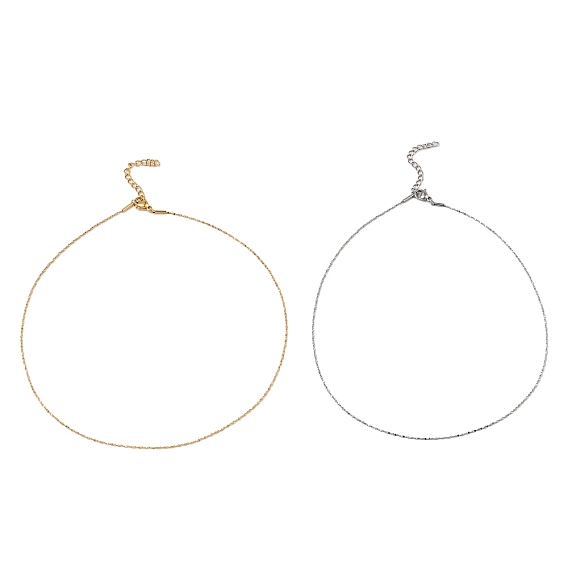 10 шт. 304 набор ожерелий из змеевидной цепи из нержавеющей стали, тонкие цепочки ожерелья