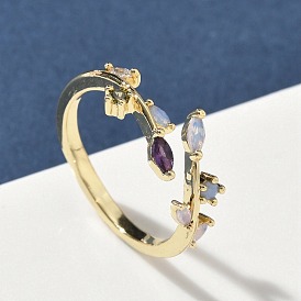 Латунные микро проложить манжеты кольца кубического циркония, лист, долговечный, стойки покрытие, без свинца и без кадмия