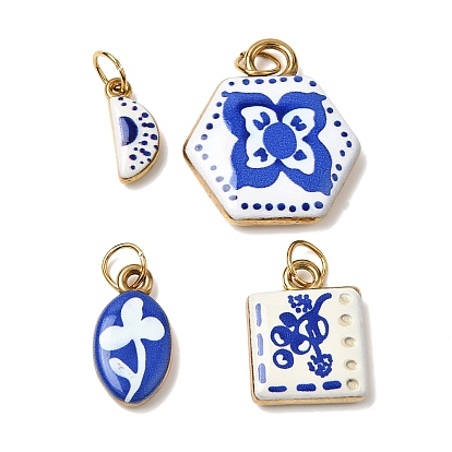 Печать 304 подвески из нержавеющей стали, золотые