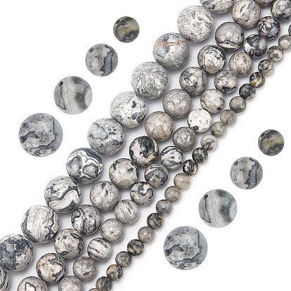 4 нити 4 стили натуральный камень карта/камень пикассо/яшма пикассо бусины нити, круглые