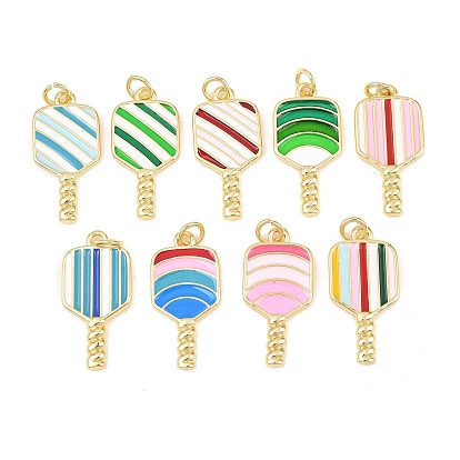 Латунь эмаль подвески, чары пиклбола, золотые