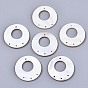 Natural Freshwater Shell  Chandelier Component Links, Donut