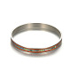 Titanium Steel Closed Bracelet Hand Jewelry - Acacia Wood Abalone Titanium Steel Bracelet
