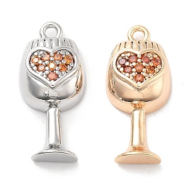 Латунные микро проложить кубического циркония подвески, без кадмия, без никеля и без свинца, коктейль