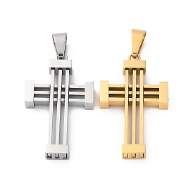 304 подвески из нержавеющей стали, крест прелести, ионное покрытие (ip)