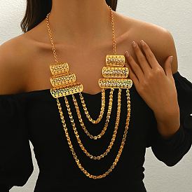 Роскошные ожерелья-нагрудники с кисточками из латуни и железа для официальных мероприятий для женщин