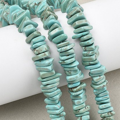 Природные Говлит бисер нитей, окрашенные, самородки, градуированный бисер