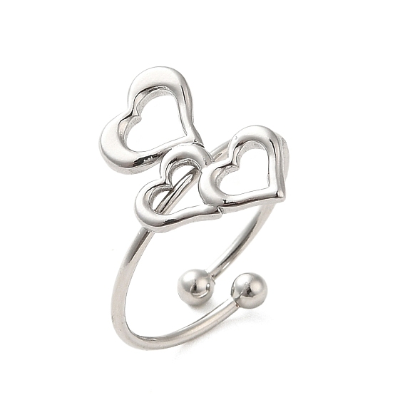 304 открытая манжета из нержавеющей стали, сердце